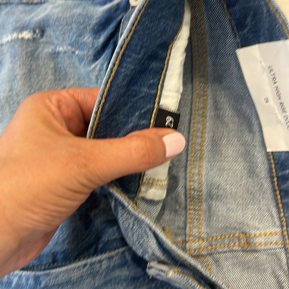 NWT 7 For All Mankind Women's Dojo Wide Leg Jeans In Blue Size 29 - Picture 6 of 16
